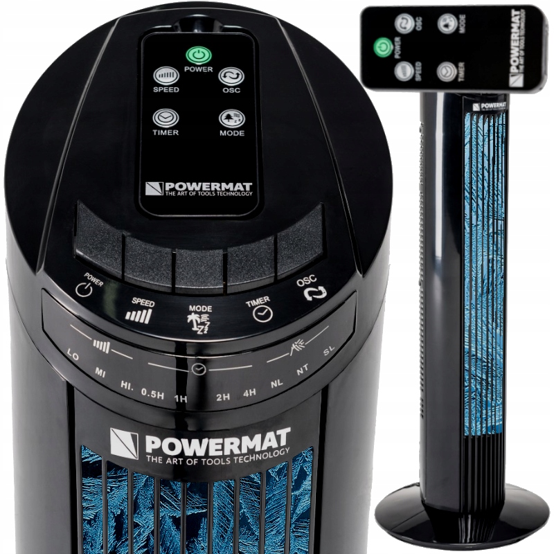 Stĺpový ventilátor POWERMAT HOME STĹPOVÝ STĹPOVÝ VENTILÁTOR PODLAHOVÝ VENTILÁTOR 70W čierny